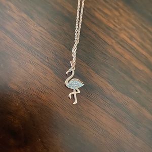 Rose Gold Kate Spade Flamingo Necklace